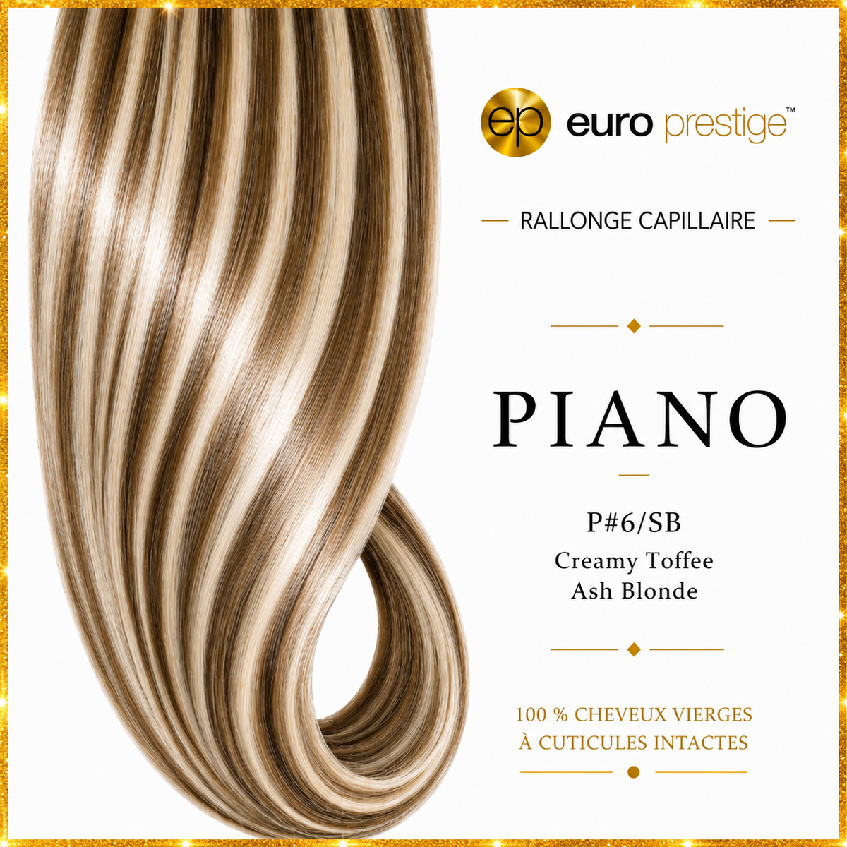 P6/SB - Creamy Toffee Ash Blonde Style Piano