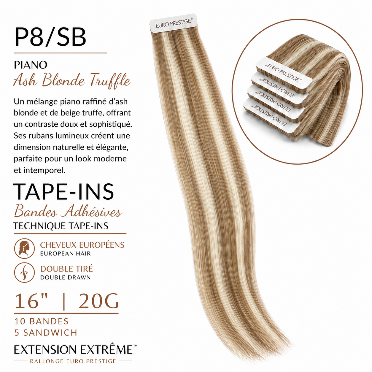 P8/SB - Ash Blonde Truffle Style Piano