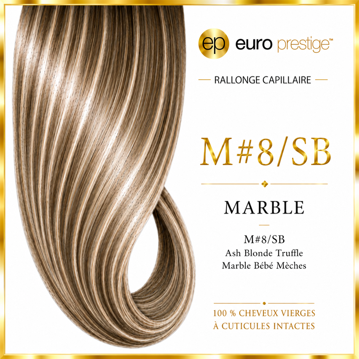 M8/SB - Ash Blonde Truffle Style Bébé Mèche
