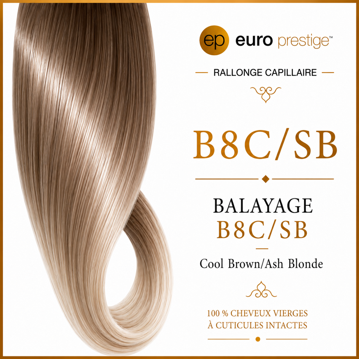 B8C/SB - Cool Brown/Ash Blonde Shadow Roots