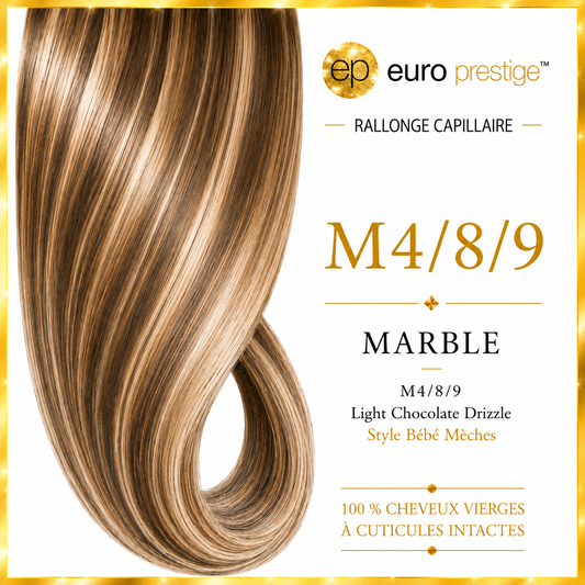 M4/8/9 - Light Chocolate Drizzle Style Bébé Mèches #9 notre ancien #27