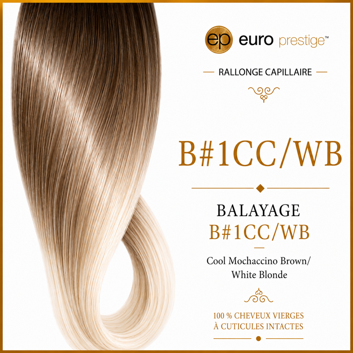 B1CC/WB - Cool Mochachino Brown/White Blonde Shadow Roots