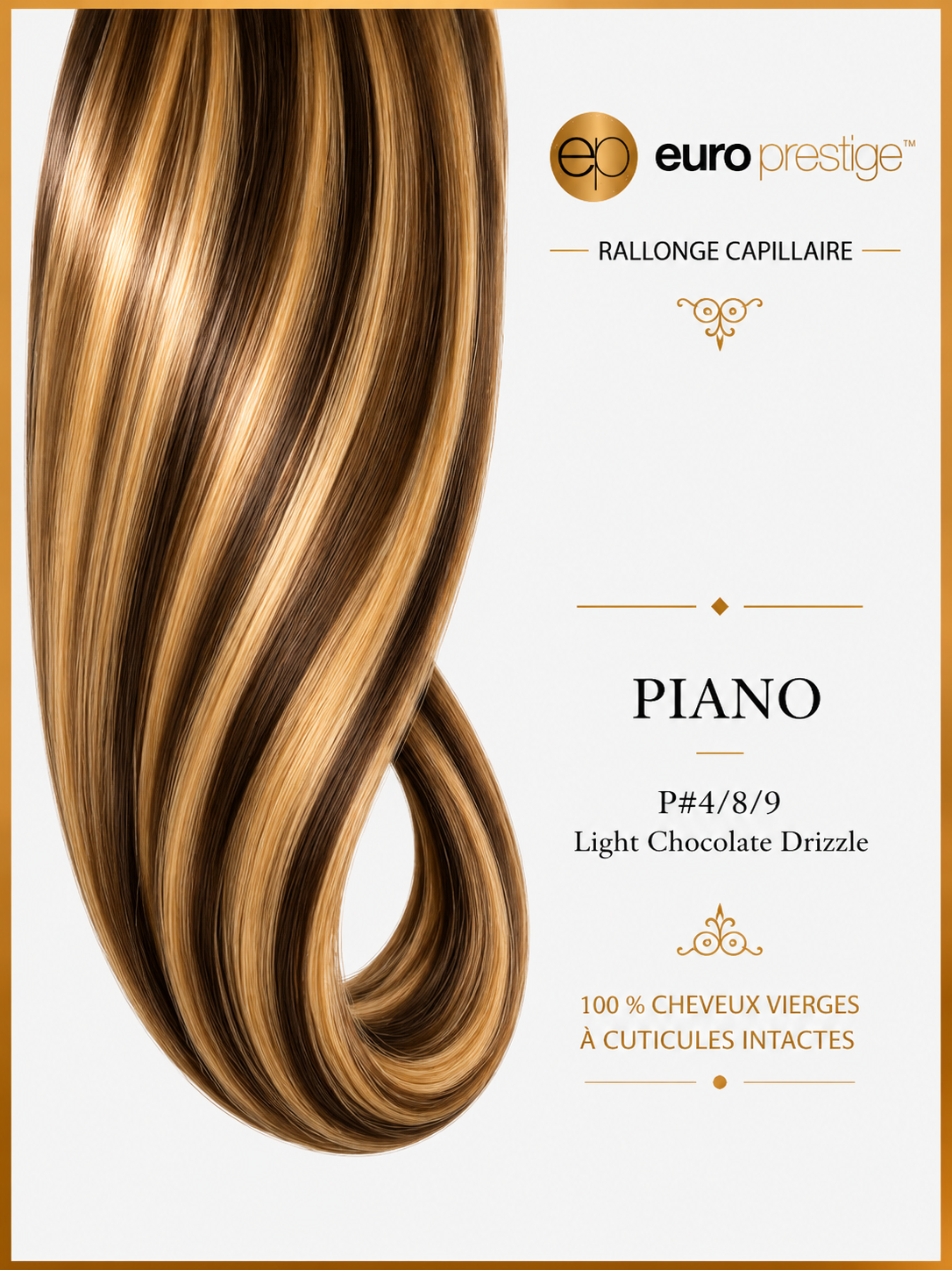 P4/8/9 - Light Chocolat Drizzle Style Piano