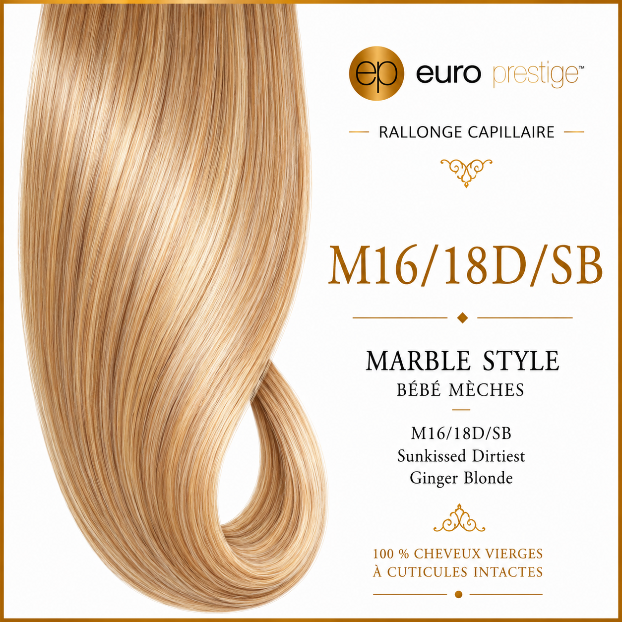 M16/18D/SB - Sunkissed Dirtiest Ginger Blonde Marble Style