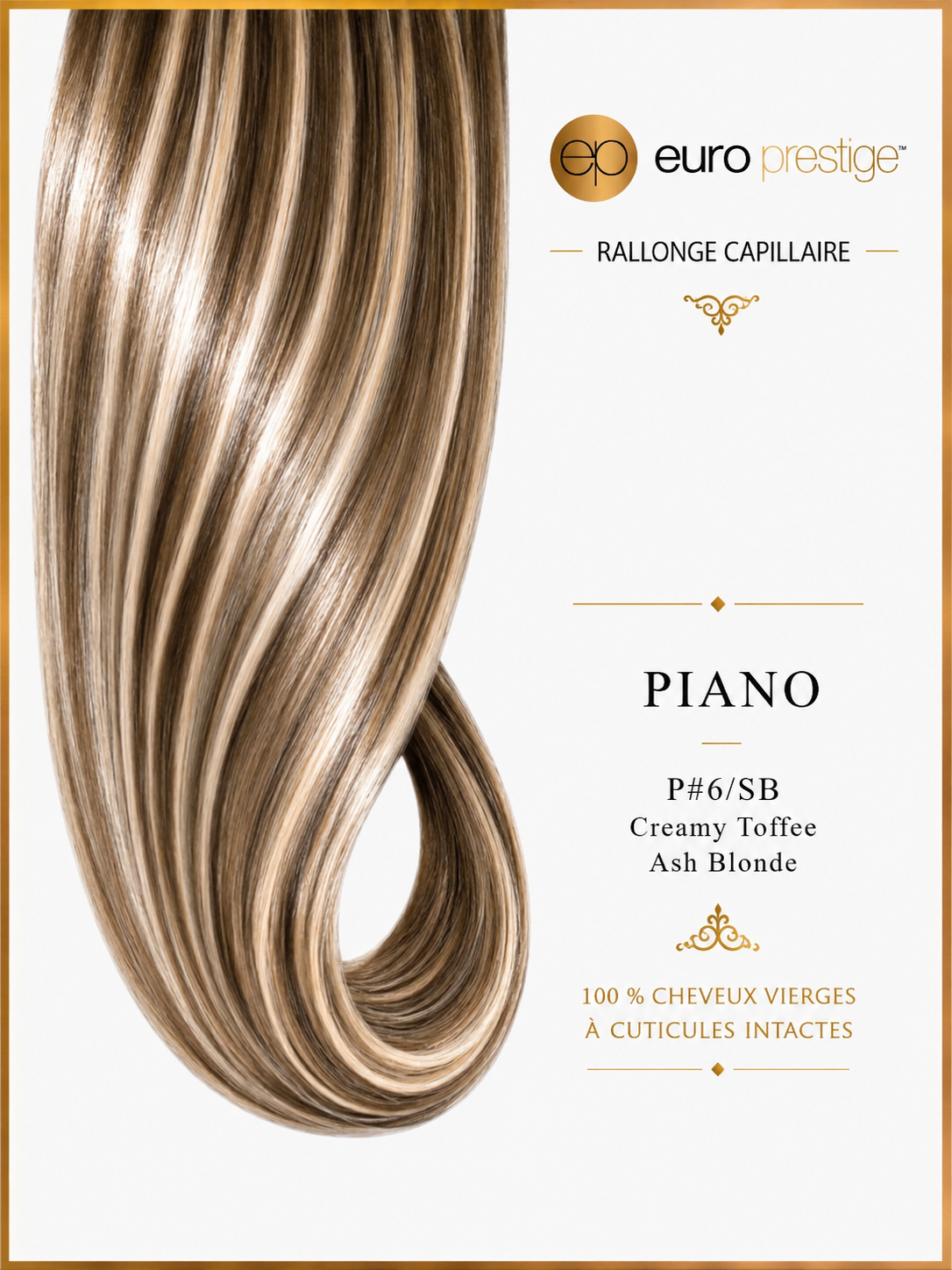 P6/SB - Creamy Toffee Ash Blonde Style Piano